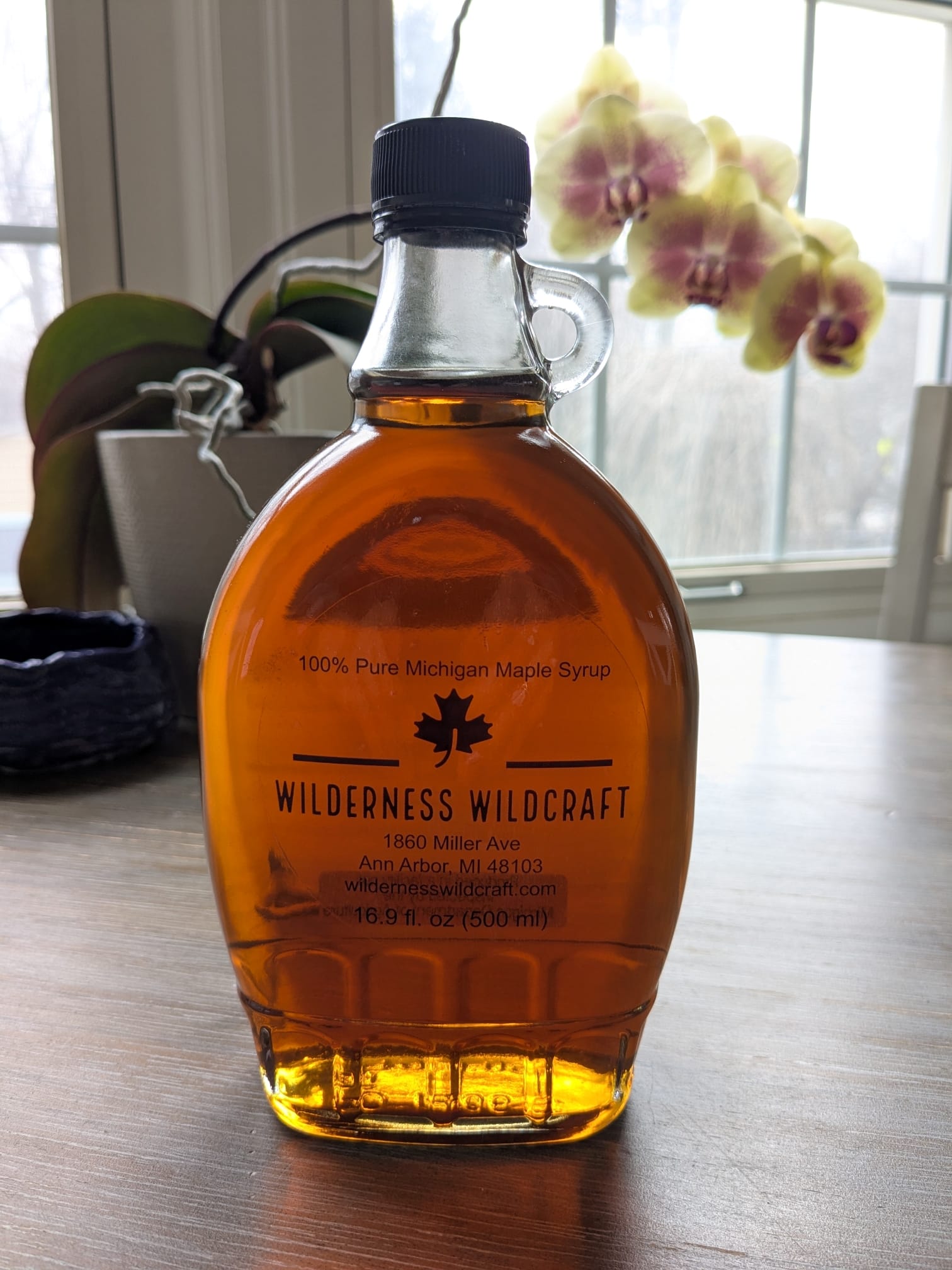 Maple Syrup - 500 ml Oval Glass Bottle